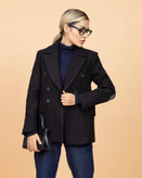 پالتو قهوه ای فوتر کشمیر مناسب استایل پاییزه