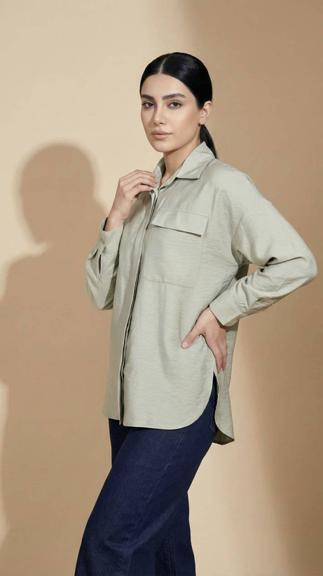 تونیک مشکی مجلسی پارچه میلانو سایز لارج